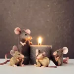 Felt Mouse Caroler Trio thumbnail 5