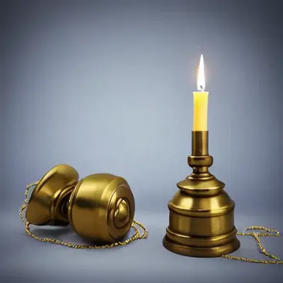 Brass Bell Garland