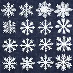 Hand-Painted Wooden Snowflake Ornaments thumbnail 2