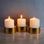 Cranberry Glass Candle Holders (Pair) thumbnail 2
