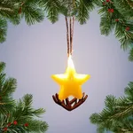 Handwoven Straw Star Ornaments thumbnail 4